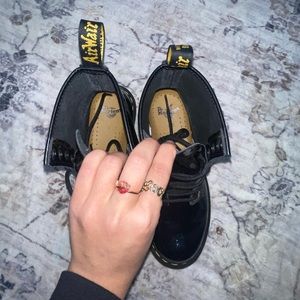 Black Shiny Doc Martens with Box SIZE 7W